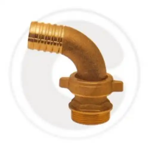 raccordo portagomma 3 pz curvo in ottone per tubi irrigazione Ø 1" x 25 mm Seizoensaanbieding