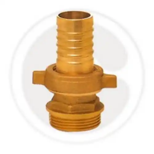 Favoriet raccordo portagomma 3 pz diritto in ottone per tubi Ø 1-1/4" x 30 mm