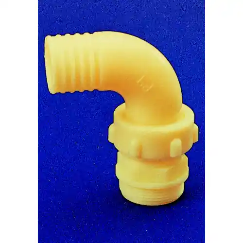 Laatste Kans raccordo portagomma curvo in 3 pz per tubo irrigazione giardino Ø 1" x 30 mm