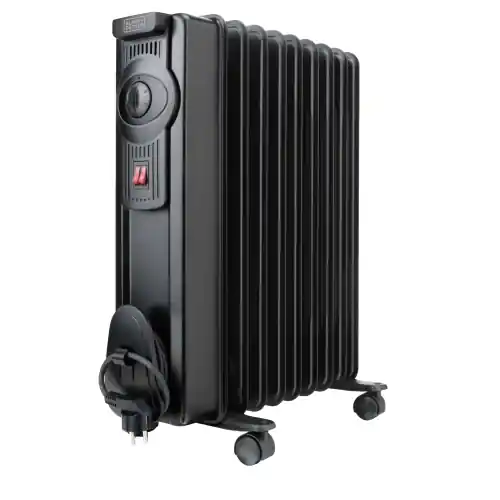Beste Prijs Radiatore termosifone ad olio Black&Decker BXRA 1500E 9 elementi 1500W due impostazioni di calore e termostato regolabile