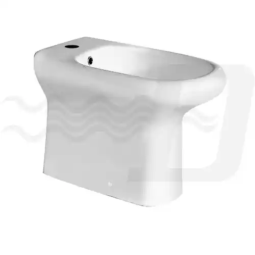 Shop Nu Rak Ceramics Ninfea bidet filo muro erogazione rubinetto ceramica