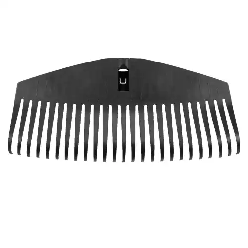 Voordeelprijs Rastrello per foglie in polipropilene Solid L 25 denti ampia testa per lavori su grandi superfici 52x22,8 cm senza manico