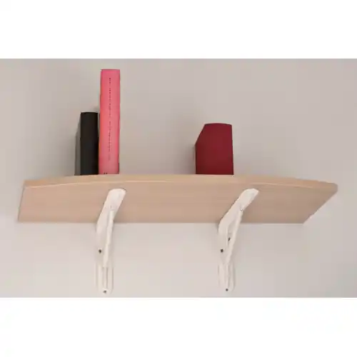 Merkproduct reggimensola alta portata con saetta in acciaio cm 30 bianco portata 150 kg