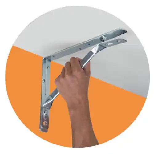 reggimensola cm 40 in acciaio zincato click capacità max 350 kg sezione 2,5x3 cm Dagaanbieding