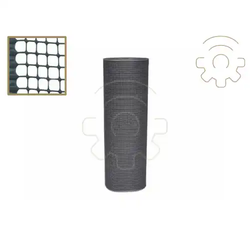Rete di protezione balconi colore grigio rotolo da 1x50 mt in polietilene alta resistenza maglia quadra 10x10 Meest Verkocht