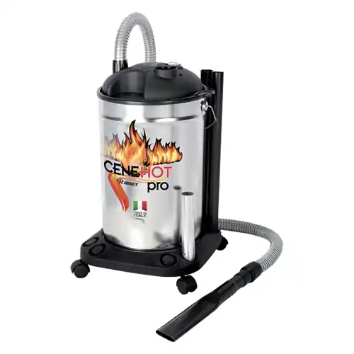 Ribimex bidone aspiracenere in metallo Cenehot Pro 1200W 25 lt filtro Hepa per stufe e camini Voordeelprijs