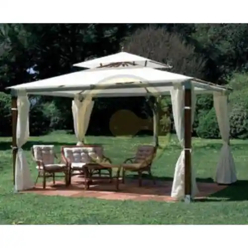 Favoriet ricambio palo in legno indonesiano per gazebo mod Top ricambi arredo giardino