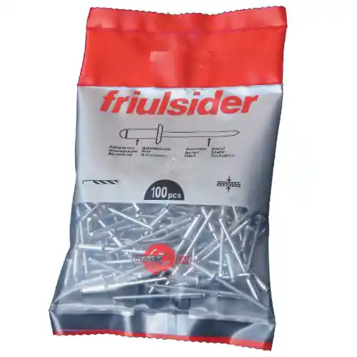Dagaanbieding Rivetti in alluminio testa tonda Ø 4,0x8 mm rivetto di fissaggio confezione 100 pz chiodo in acciaio zincato bianco