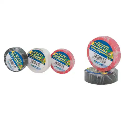 Koopje rotolo nastro isolante nero autoestinguente mm 19x25 mtl per elettricista