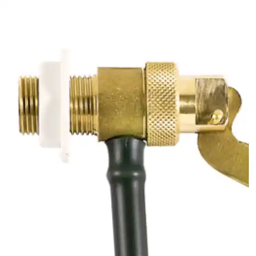 rubinetto a galleggiante con asta piatta in ottone attacco 1" pvc per cassetta Snelle Levering