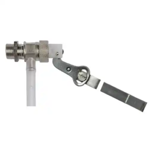 rubinetto a galleggiante con asta piatta inox attacco 1/2" in pvc per cassetta Betrouwbaar