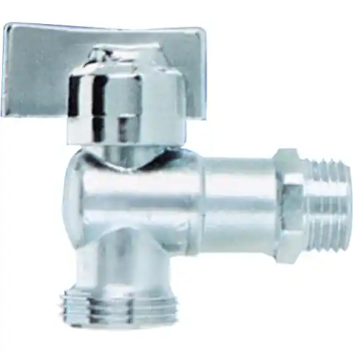 Korting rubinetto a sfera per lavatrice attacco 1/2 x 3/4 acciaio cromato lavastoviglie