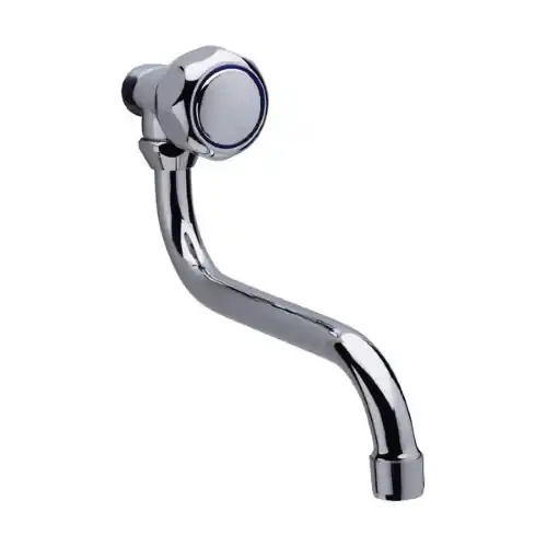 Rubinetto a snodo per lavello a parete in ottone cromato scarico 1 - 2" Express Levering