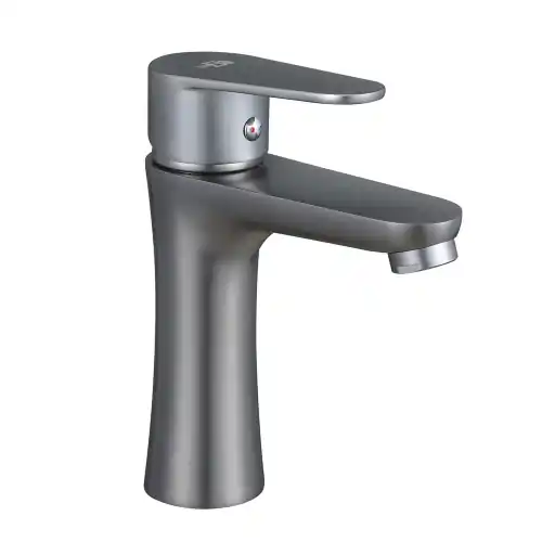 Rubinetto miscelatore monocomando per lavabo lizzy in ottone nero opaco anticalcare Laatste Versie