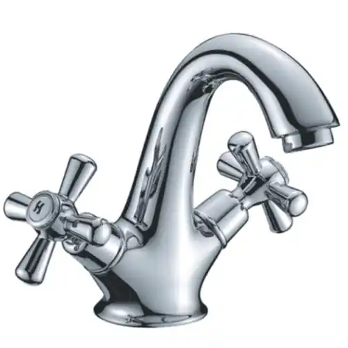 Betaalbaar rubinetto miscelatore per lavello serie Sofia cromato a croce 136C