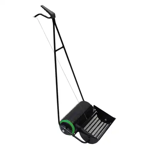 Premium Rullo raccogli olive mod RAC4 con vano raccolta ribaltabile rullo chiodato 35 cm consente una rapida raccolta delle olive da terra