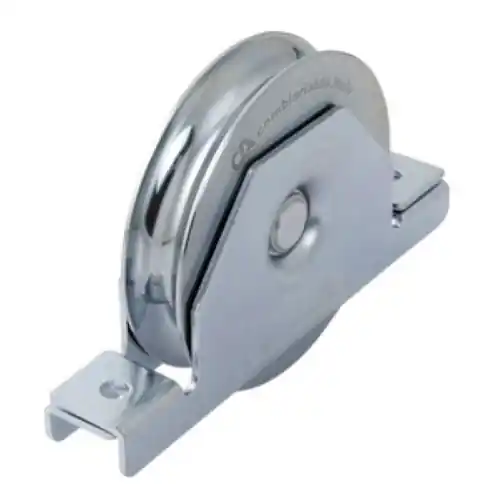 Meest Verkocht ruota per cancello cancelli supporto chiuso 1 cuscinetto Ø 80 mm gola tonda
