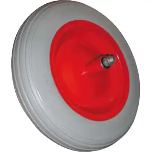 Voordeelprijs ruota per carriola con pneumatico soft non mm 350x80 interasse da 134 mm