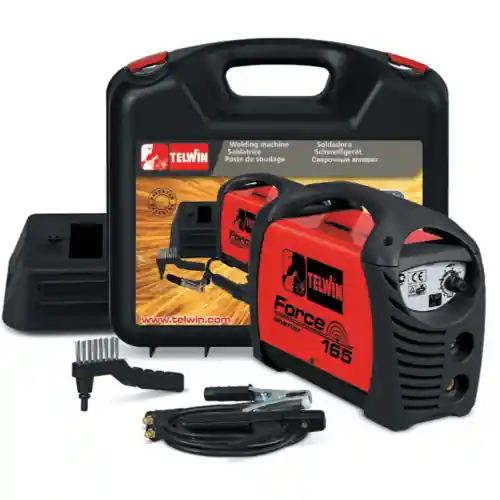 Populair saldatrice inverter Telwin Force 165 kit + valigetta accessori saldatura