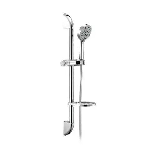 Saliscendi Aqua Venus Extra con doccetta piccola a 3 getti con portasapone Populair