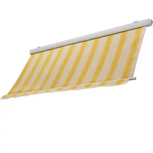 SanGiorgio tenda da sole a barra quadra semicassonata giallo/bianco/arancio 4x2,5 mt fissaggio a parete Koop Online