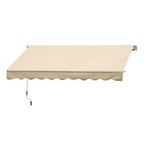 SanGiorgio tenda da sole avvolgibile a rullo beige 3 x h 2 mt fissaggio sia a soffitto che a parete impermeabile Flitsaanbieding
