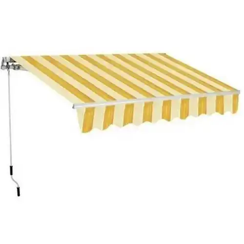 SanGiorgio tenda da sole avvolgibile a rullo giallo/bianco/arancio 2x3 mt fissaggio sia soffitto che parete Fabrieksprijs