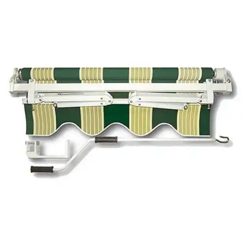 SanGiorgio tenda da sole avvolgibile a rullo verde/bianco 2x3 mt fissaggio sia soffitto che parete Must-Have