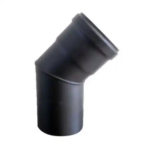 Save gomito curva per stufe pellet in acciaio 45° Ø 10 cm 100 mm sp. 1,2 mm Nieuw