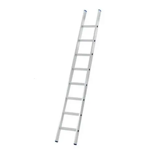 Shop Nu Scala in alluminio svasata ad un elemento 10 gradini h 277 cm pioli ampi 50 mm antiscivolo