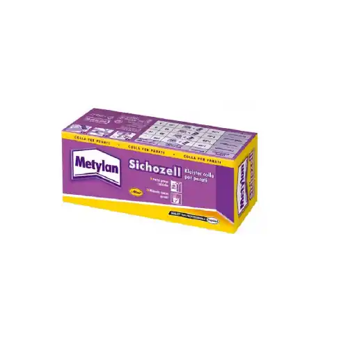 Scatola di Sichozell Kleister colla per parati da 125 gr forte presa collante Nu Kopen