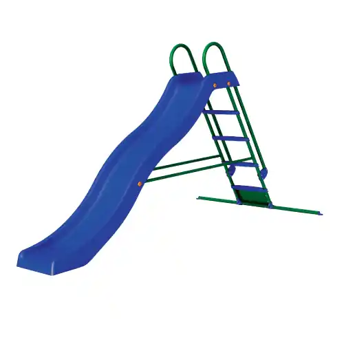 Korting Scivolo Onda in plastica lunghezza 3 mt con scala in metallo e gioco d‘acqua da giardino