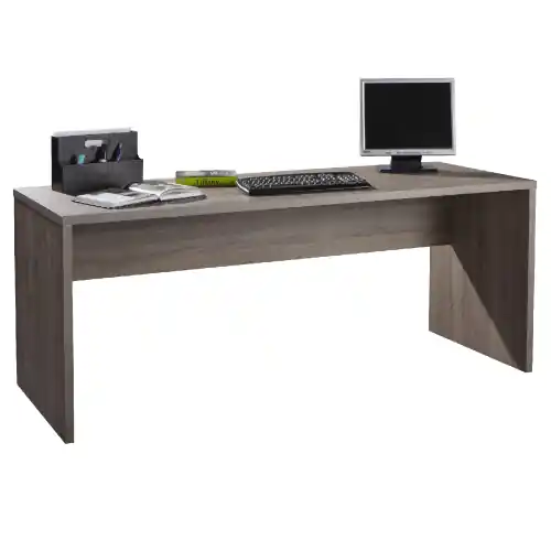 Scrivania linea Disegno Art. SR 5140 K511 cm 178x69x75h con traverso in truciolare rivestito in melaminico rovere tartufo Laatste Kans