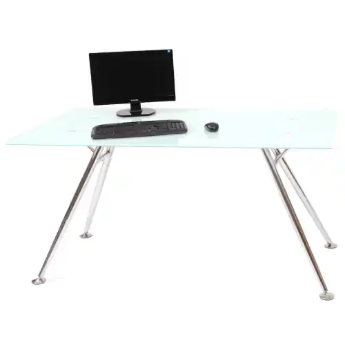 Beperkt Aanbod scrivania portacomputer porta pc computer piano vetro cm 150x80x76 h