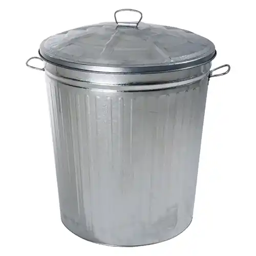 Merkproduct Secchio raccoglicenere 18 lt in lamiera zincata con coperchio cenere camini stufe termocamini