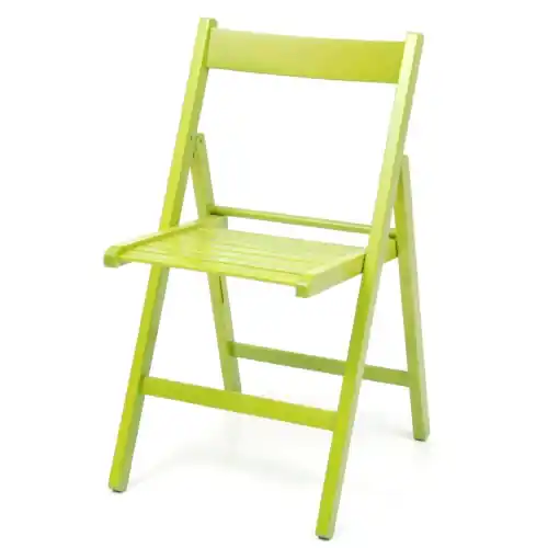 sedia pieghevole in legno faggio verde arredo giardino esterno terrazzo Op = Op