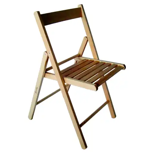 sedia pieghevole mod Rio in legno massello cm 42x41x86h per esterno interno Meest Verkocht