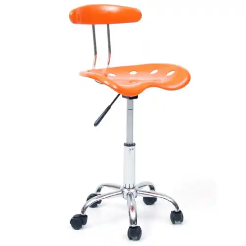 Express Levering sedia poltrona girevole Nice arancione arredo casa ufficio con ruote
