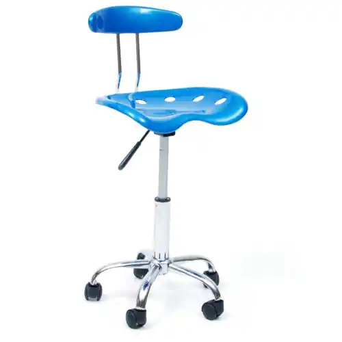 Tijdelijk Beschikbaar sedia poltrona girevole Nice blu bleu arredo casa ufficio con ruote