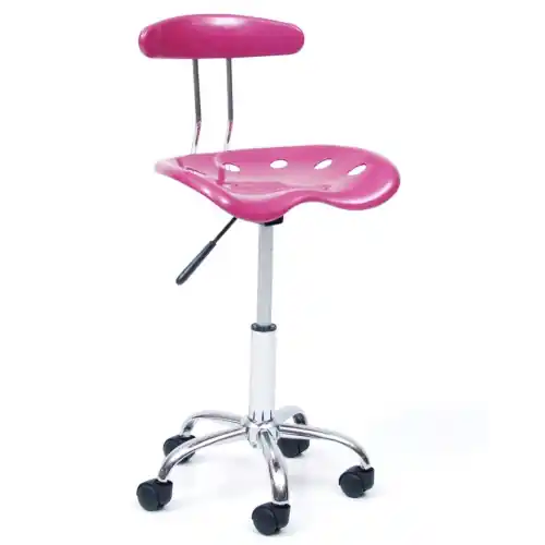 sedia poltrona girevole Nice rosa arredo casa ufficio con ruote rotelle Premium