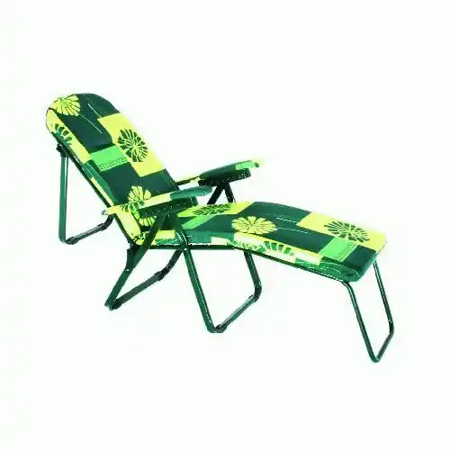sedia poltrona relax sdraio mod cipro haiti con prolunga e braccioli a fantasia Speciale Aanbieding