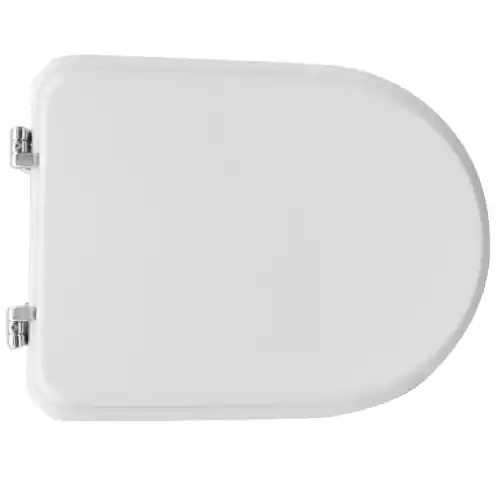 Speciale Aanbieding Sedile wc coprivaso Azzurra per serie Dea bianco vaso water 42-48 x 34 cm con cerniere regolabili in legno stabilizzato