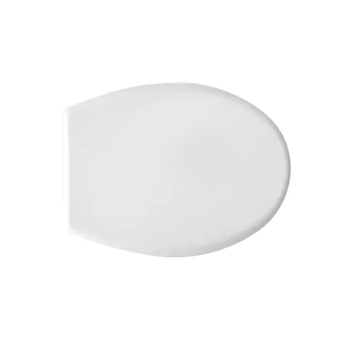 Sedile wc coprivaso D315 universale in termoindurente 44,4 x 36,6 cm copriwater bianco con cerniere regolabili Gratis Retour