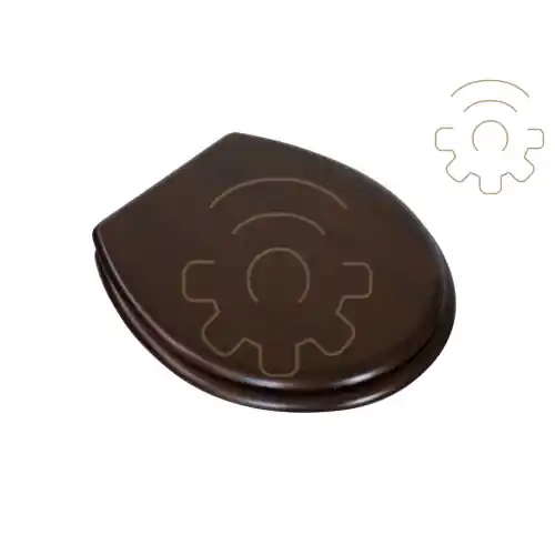 Sedile wc coprivaso in legno Wengè universale copriwater vaso water Merkproduct