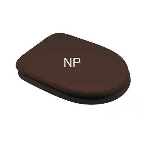Sedile wc coprivaso Noce PG per RAK vaso Compact 43,5 x 36 cm copriwater interasse cerniere 16 cm con sedile in legno colato (Noce PG) Alleen Vandaag