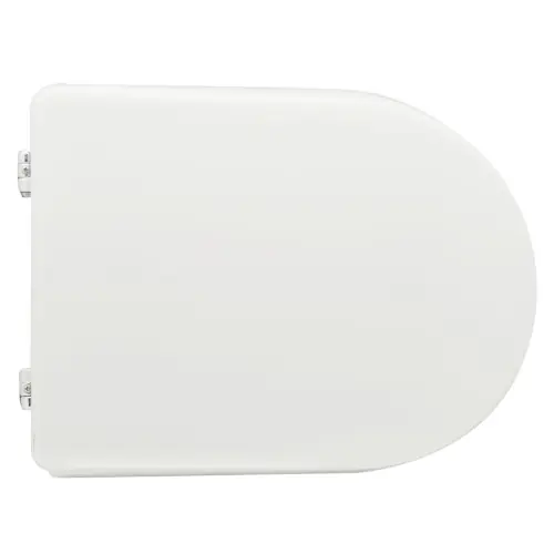 Favoriet Sedile wc coprivaso per Althea vaso Rose 43,5-46x35,5 cm copriwater bianco in legno stabilizzato colato in poliestere con cerniere regolabili