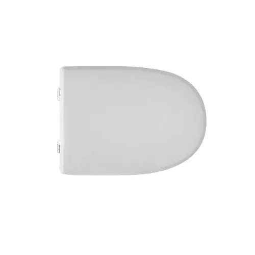 Weekendaanbieding Sedile wc coprivaso per Axa vaso Verbena bianco 44 x 33,5 cm copriwater con cerniere fisse in legno colato