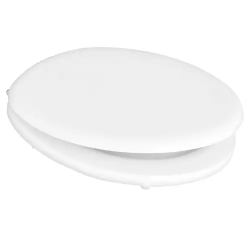 Sedile wc coprivaso per Azzurra vaso Full 48 bianco water 42,5x38 cm con cerniere fisse in legno stabilizzato colato in poliestere Koopje
