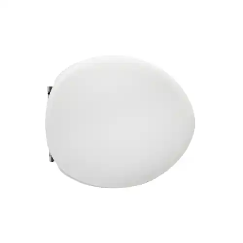Sedile wc coprivaso per Azzurra vaso Full 54 38-43,5x38,2 cm copriwater bianco in legno colato con cerniere regolabili Alleen Vandaag