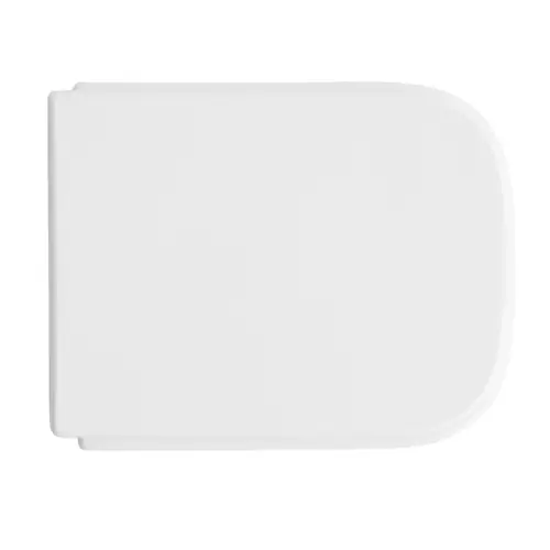 Sedile wc coprivaso per Azzurra vaso Iris/Jasmine 40-42x35,2 cm con cerniere regolabili in legno stabilizzato colato in poliestere Gereduceerde Prijs